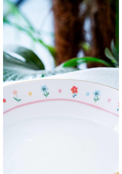 Acar Livaldi 6 Parça Yemek Tabağı - 19 Cm