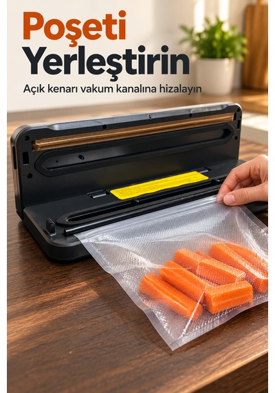 Vakum Paketleme Makinesi Sürgülü Kesicili Poşet Kapatma Cihazı Diğer