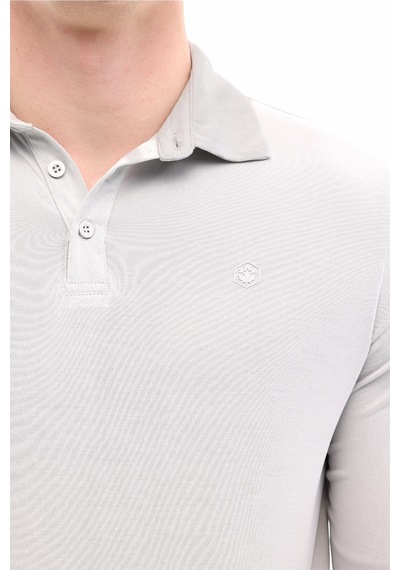 Lumberjack Mb Samdy 15esm-02 5pr Gri Erkek Uzun Kol T-shirt 000000000102032532 Gri