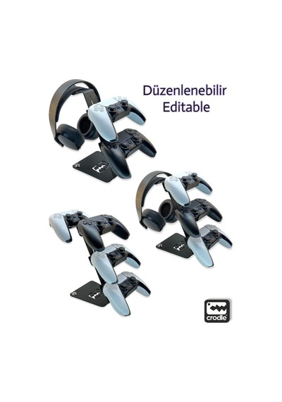 Metal Gaming Çok Fonksiyonlu Ps4 Ps5 Xbox Joystick Kontroller Tutucu Ve Kulaklık Dikey Standı