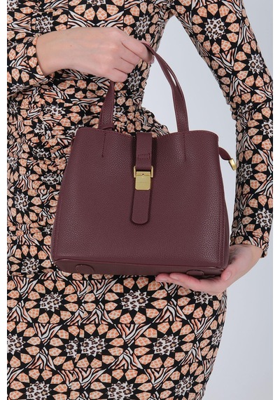 Silver Polo Sp1245 Kadın Omuz Çantası Mini Rolax Bordo-bordo