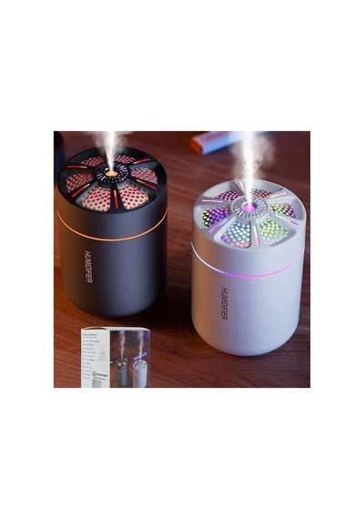 Yuvarlak Petek Tasarımlı Rgb Buhar Makinesi Evimdeyokyok