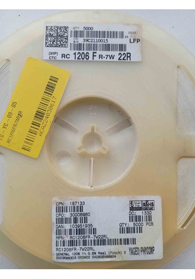 Rc1206fr7w22r 22r 1206 Smd Direnç 1000 Adet