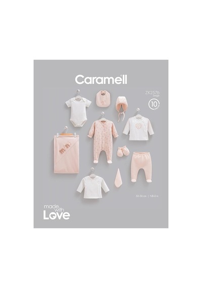 Caramell Pamuk Mini Style 10 Parça Hastane Çıkışı Zıbın Seti Bej Crml.2576.bej