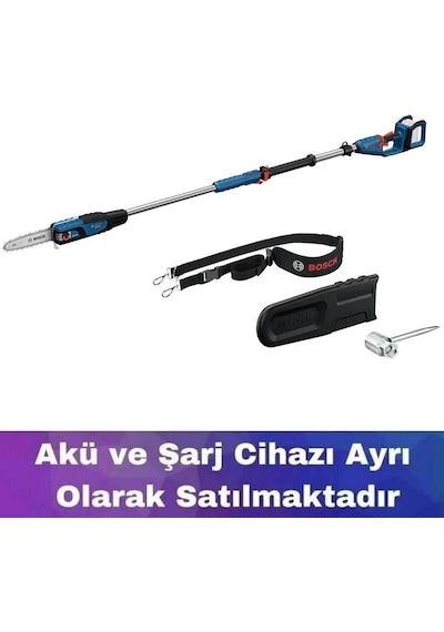 Bosch GKE 18V-25 TP Akülü Zincirli Solo Yüksek Dal Budama Makinesi - 06008D6000