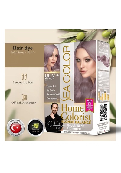 Sea Colorist Set Saç Boyası Ul-v+ Soft Viyole Soft Vıolet Blonde Balance