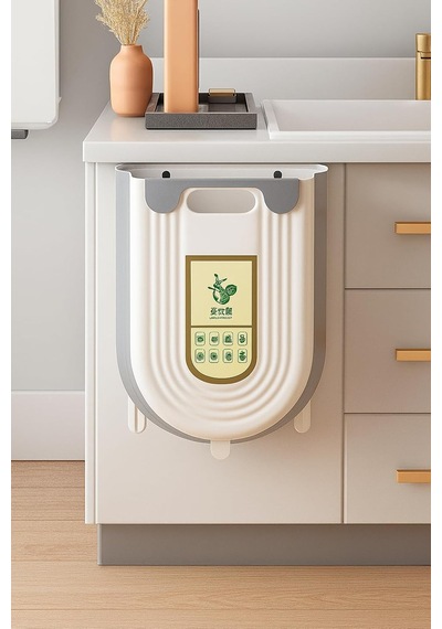 Kyrotech Katlanabilir Körüklü Mutfak Dolap İçi Çöp Kovası 20kg Taşıma Kapasiteli, Kompakt Ve Çok Renkli