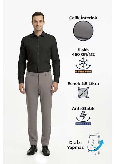 Goffra Erkek North Esnek Relaxed Beli Lastikli Jogger Pantolon Açık Kahverengi M702-r0311-02 Açık Kahverengi