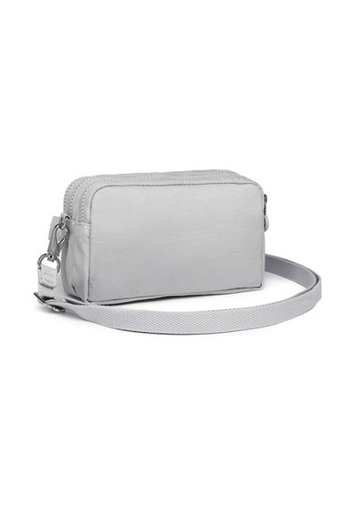 Smart Bags 1112 Krınkle Kumaş Postacı Çantası (Açık Gri) Açık Gri