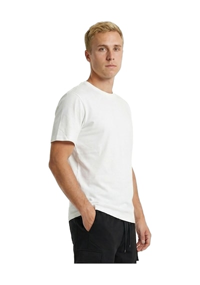 Sportive Bane Erkek Beyaz Günlük Stil T-shirt 26ye0017-kbyz