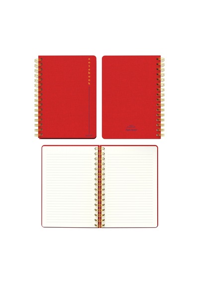 Melimelek Çizgili Defter Kırmızı Bez Ciltli - Ceyda Düvenci Kırmızı