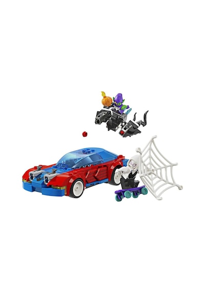 LEGO® Marvel Örümcek Adam Yarış Arabası ve Venom Green Goblin 76279-7+ Yaratıcı Oyuncak Yapım Seti - 227 Parça
