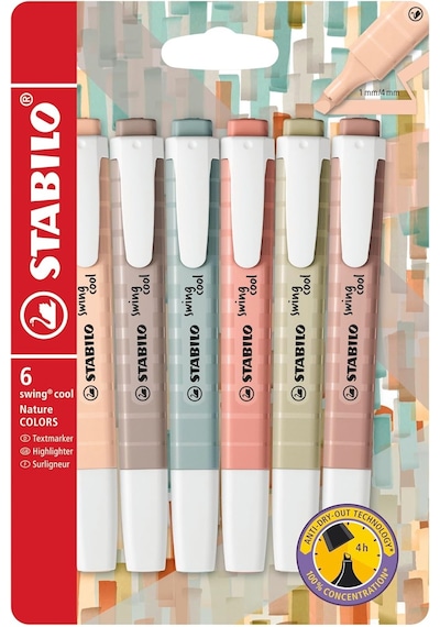 Stabılo Swing Cool Naturecolors 6'li Paket Genel