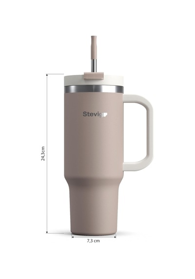 2 Moods Tuck-in Tumbler Sızdırmaz Çelik Termos 900 Ml Pure Cashmere St-243 Çok Renkli