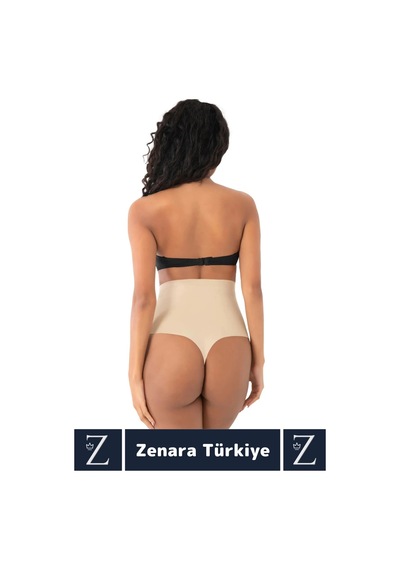 Gündelik İz İç Göstermez Kaymaz Vücut Sıkılaştıran İncelten Toparlayan Lazer Kesim String Korse Ten