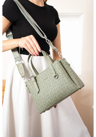 Just Polo Kadın Orijinal Ayarlanabilir Askılı Şık El Ve Omuz Çantası Shopper Ebat : 18 X 25 Cm Yeşil 95283762