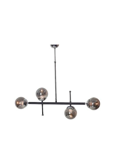 Luzarana Optik 4 Lü Krom Siyah Metal Gövde Füme Camlı Tasarım Lüx Sar... Çok Renkli
