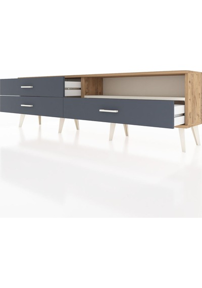 Arges Tv Ünitesi Tek Raflı 3 Çekmeceli 176x30x51 Çam-aytaşı/antrasit Aytası/antrasıt Arges Tv Ünitesi Tek Raflı 3 Çekmeceli 176x30x51 Çam-aytaşı/antrasit Aytası/antrasıt