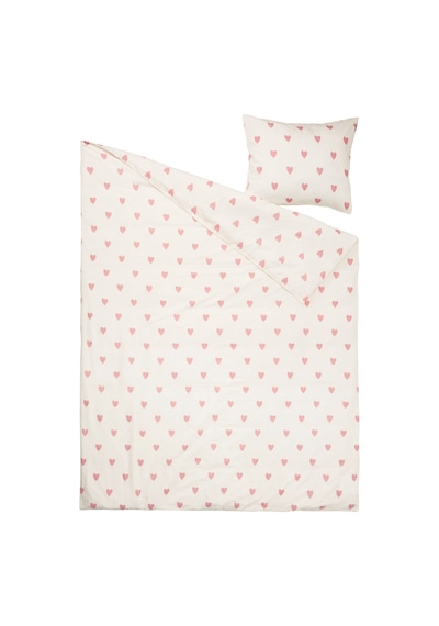 Ikea Barndrom Tek Kişilik Nevresim Takımı 150 X 200 Cm Beyaz - Pembe