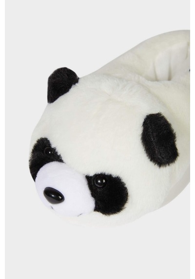 Defacto Panda Temalı Düz Taban Panduf Erkek Çocuk A8256A824WN Siyah