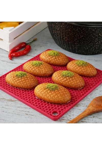 Kare Silikon Nihale/kalbur Altlığı Isıya Dayanıklı, Kaymaz, Çok Amaçlı Mutfak Ve Tezgâh Koruyucu, Karış Diğer