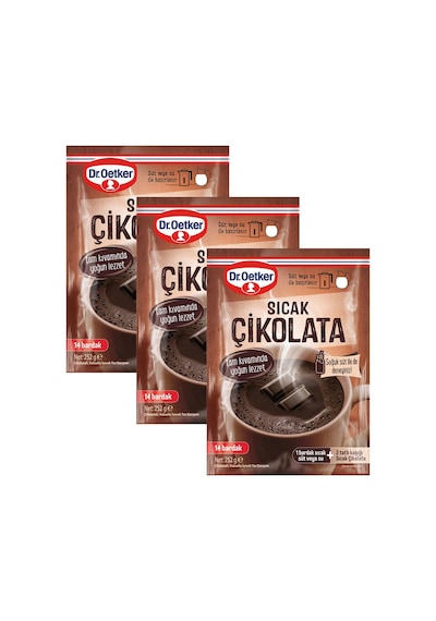 Dr. Oetker Sıcak Çikolata 252 Gr 14 Bardak X 3 Adet 250 G