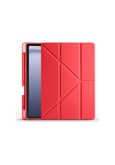 Samsung Uyumlu Galaxy Tab A9 8.7 X110 x115 Kalem Bölmeli Standlı Smart Cover Kılıf Kapaklı