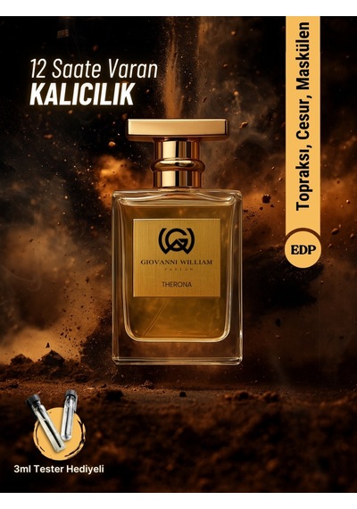 Therona Erkek Parfüm Edp Greyfurt, Portakal, Biber, Paçuli, Vetiver, Sedir Baharat - Odunsu
