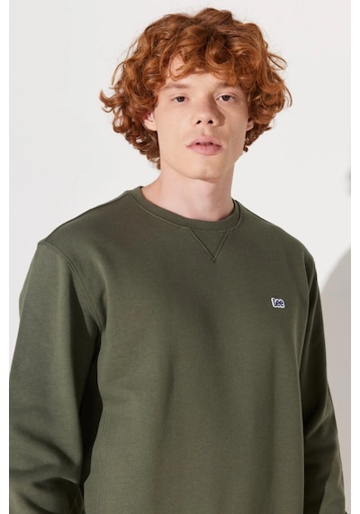 Lee Bisiklet Yaka Regular Fit Zeytin Erkek Sweatshirt L81ırya61 Yeşil