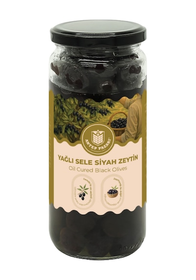 Yağlı Sele Gemlik Siyah Zeytin 300 Gr