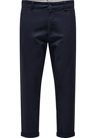 Only & Sons Onskent Cropped Chino 0022 Pant Noos Erkek Mavi Pantolon - 22020400 Koyu Mavi