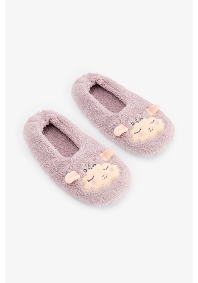 Penti Lila Sleepy Sheep Slogan Desenli Patik
