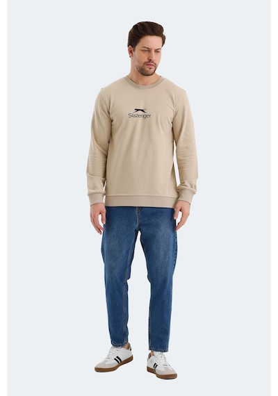 Slazenger Ortwın 2 Li Set Erkek Sweatshırt Beyaz - Yeşil
