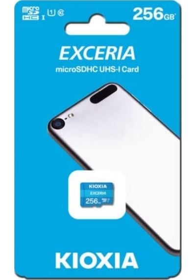 KIOXIA MicroSD 256GB EXCERIA Class10 Hafıza   artı