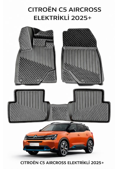 Citroen C5 Aircross Elektrikli 2025+ İle Uyumlu 3d Oto Paspas Premium