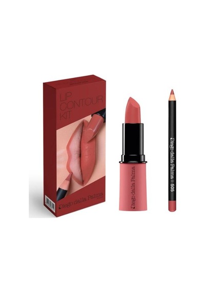 Diego Dalla Palma Lip Contour Kit Lipstick 505 + Dudak Kalemi 505 - Innocent Rose