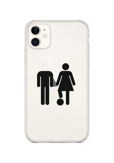 Apple iPhone Uyumlu 12 Uyumlu Oops My Turn Telefon Kılıfı Siyah Beyaz Tasarım Kişiye Özel Beyaz