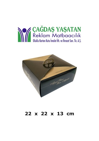 6 Kişilik Yaş Pasta Turta Kutusu 100 Adet - 078
