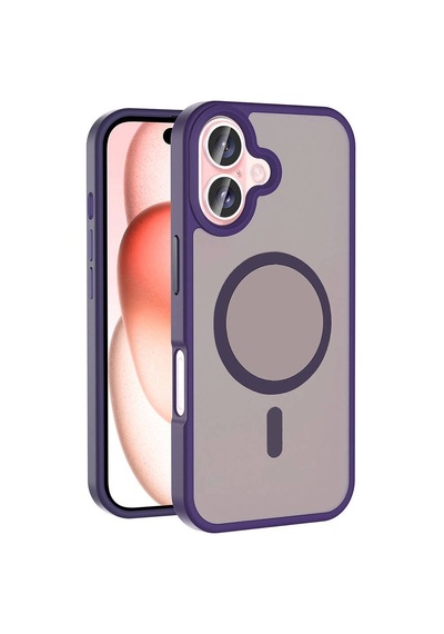 Apple Uyumlu iPhone 16 Kılıf M-safe Şarj Özellikli Mat Arka Yüzey Zore Sio Kapak