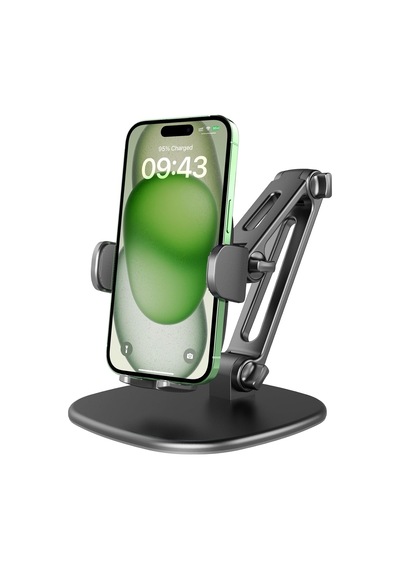Masa İçin Telefon Sehpası Düşürmeyen Kararlı Üçlü Kelepçe Tutucu Ayarlanabilir Yükseklik 360 Derece Döndürme Ağır Taban Kalın Kılıf Dostu, Çok Fonksiyonlu Cep Telefonu Standı İphone Android