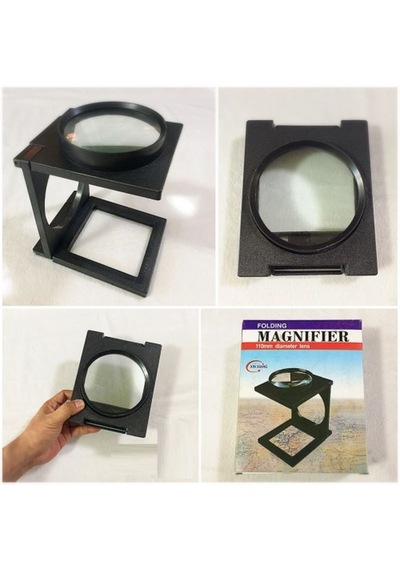 Masa Üstünde Proje Çizimi Küçük Yazı Vb Okuma İçin Mükemmel 110 Mm Katlanır Büyüteç