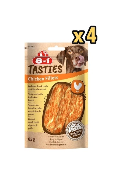 8in1 Tasties Chicken Fillets Tavuk Fileto Köpek Ödülü 4 x 85 G