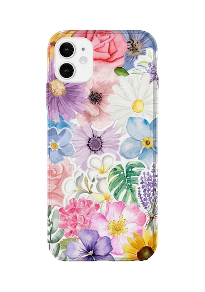İphone 11 Uyumlu Baskılı Şeffaf Telefon Kılıfı Koleksiyon: Floraluxe Botanica 4