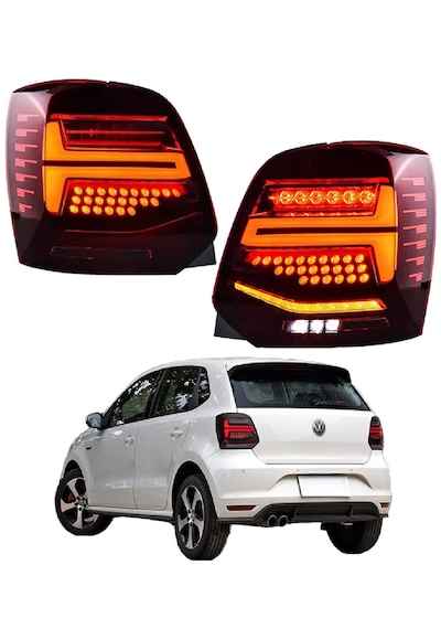 Vw Polo 6r 2009.2014 Kırmızı Audi Dizayn Animasyonlu Ledli Stop