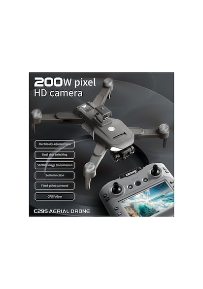 C29s Hd Kameralı Drone 1km Menzil 20 Dk Ucus Gps Brushless Motor Akıllı Ekranlı Kumandalı Drone