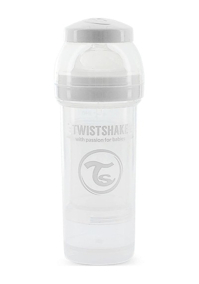 Twistshake Anti-kolik Bebek Biberonu Beyaz 2 + Ay 260 Ml