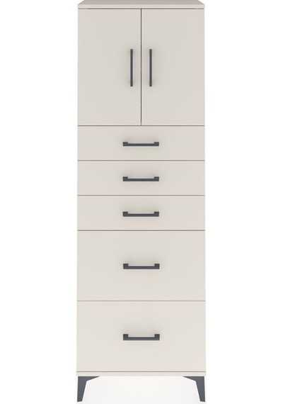Arges Dolap 2 Raflı 5 Çekmeceli 2 Kapaklı 60x30x182 Aytaşı-ay... Aytaşı