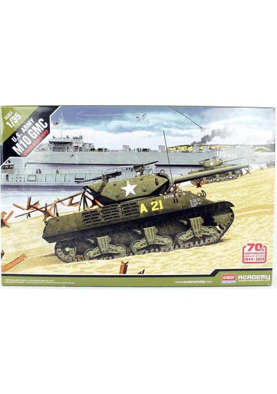 Academy 13288 1/35 Ölçek, Us Army M10 Gmc 70.yıl Normandiya Çıkartması Tankı, Plastik Model Kiti-51235