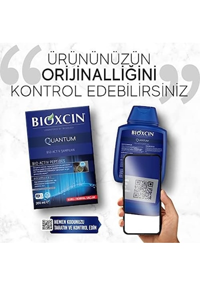 Quantum Şampuan Kuru Ve Normal Saçlar İçin 3x300 Ml Dökülme Ve İncelme Karşıtı Bio-activ Peptit, Biocomplex B11, Bal Ve Mentol İçerikli