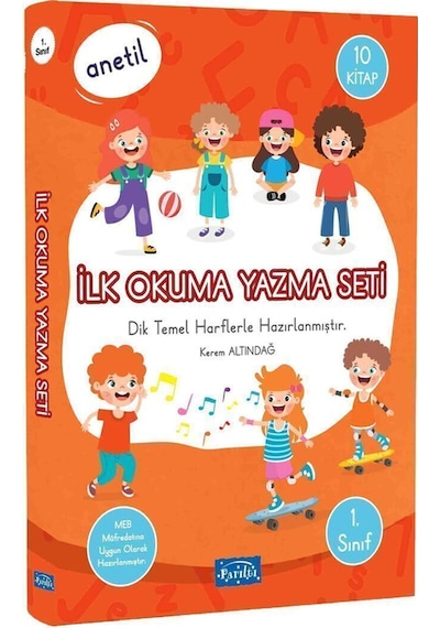Anetil- Ilk Okuma Yazma Seti 10 Kitap Ve Örnek Harfli Çalışma Defteri Yeni Müredata Göre